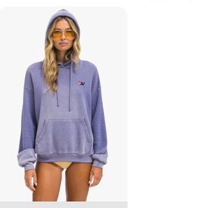 Aviator Nation   ESSENTIAL RELAXED PULLOVER HOODIE L